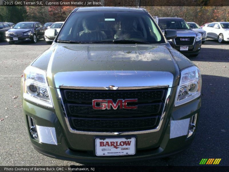 Cypress Green Metallic / Jet Black 2015 GMC Terrain SLE