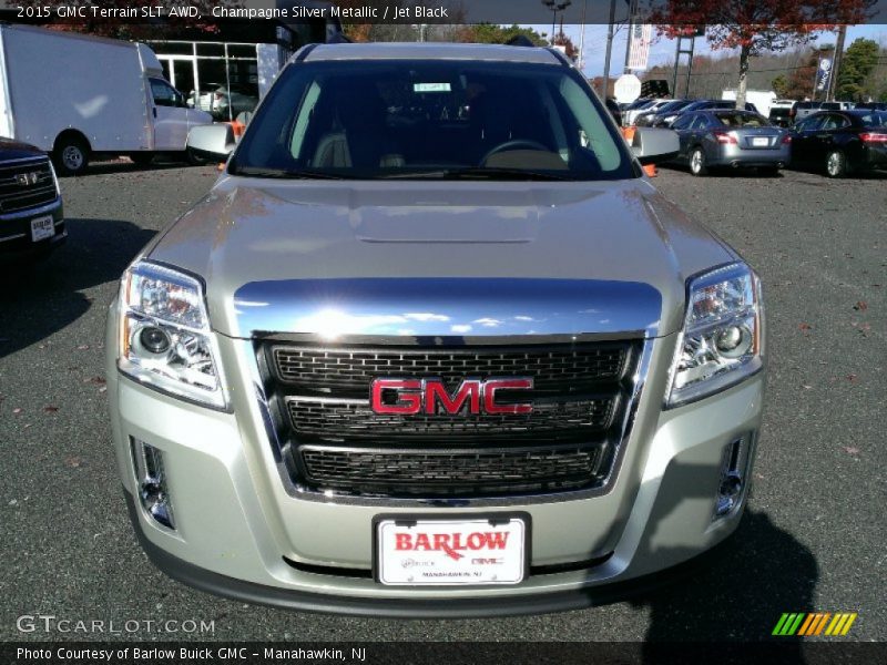 Champagne Silver Metallic / Jet Black 2015 GMC Terrain SLT AWD
