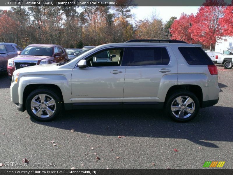 Champagne Silver Metallic / Jet Black 2015 GMC Terrain SLT AWD