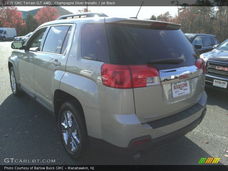 Champagne Silver Metallic / Jet Black 2015 GMC Terrain SLT AWD