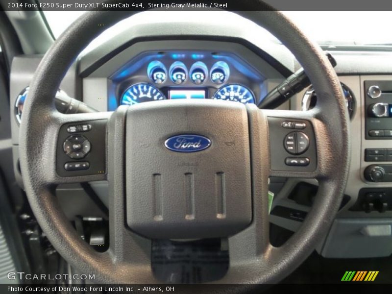 Sterling Gray Metallic / Steel 2014 Ford F250 Super Duty XLT SuperCab 4x4