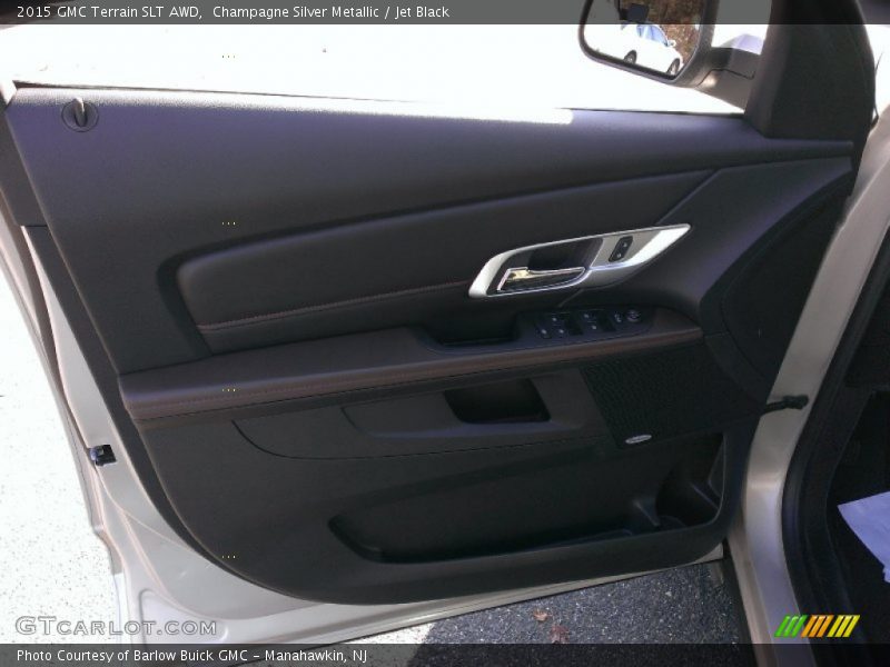 Champagne Silver Metallic / Jet Black 2015 GMC Terrain SLT AWD