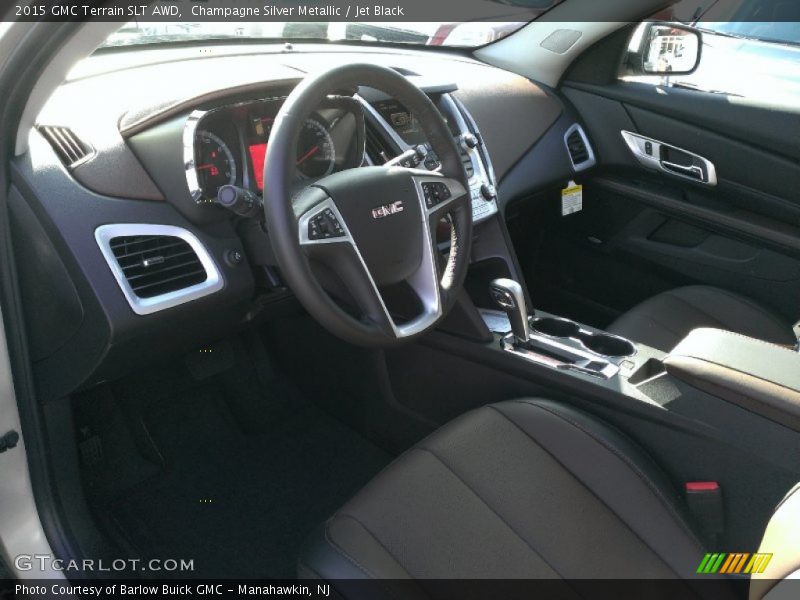 Champagne Silver Metallic / Jet Black 2015 GMC Terrain SLT AWD
