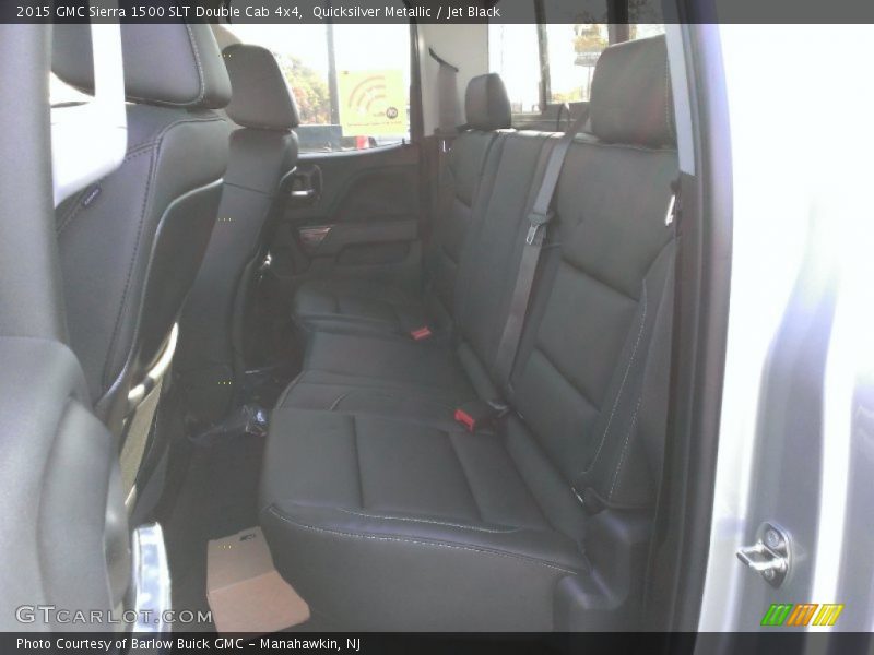 Quicksilver Metallic / Jet Black 2015 GMC Sierra 1500 SLT Double Cab 4x4