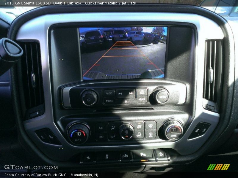 Quicksilver Metallic / Jet Black 2015 GMC Sierra 1500 SLT Double Cab 4x4