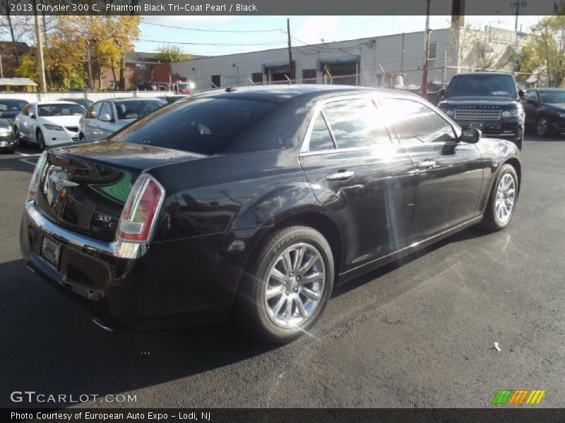 Phantom Black Tri-Coat Pearl / Black 2013 Chrysler 300 C