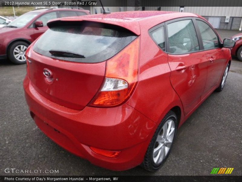 Boston Red / Gray 2012 Hyundai Accent SE 5 Door