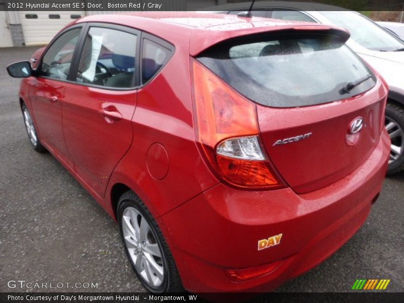 Boston Red / Gray 2012 Hyundai Accent SE 5 Door