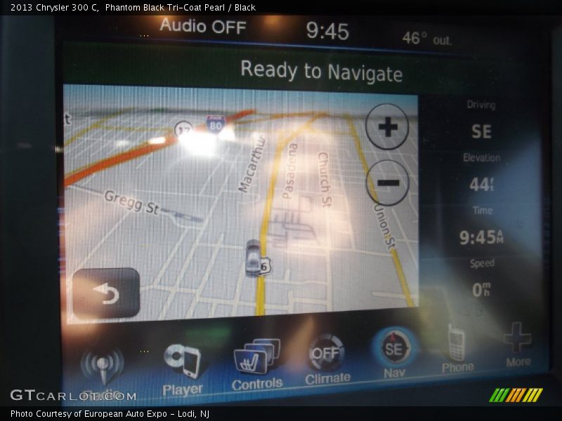 Phantom Black Tri-Coat Pearl / Black 2013 Chrysler 300 C