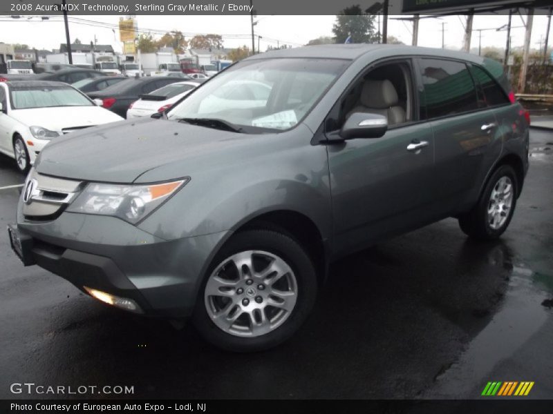 Sterling Gray Metallic / Ebony 2008 Acura MDX Technology