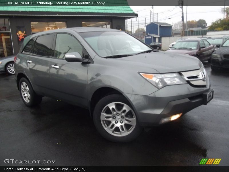 Sterling Gray Metallic / Ebony 2008 Acura MDX Technology