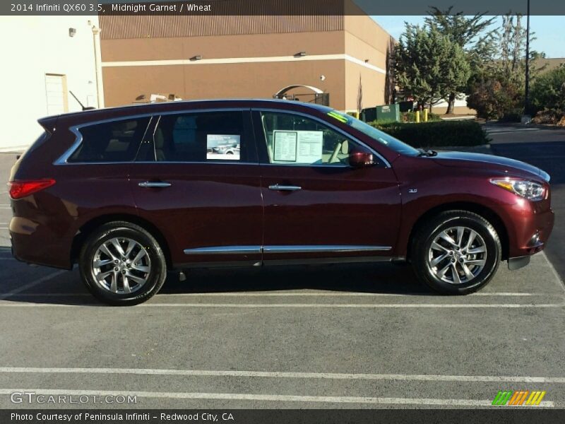 Midnight Garnet / Wheat 2014 Infiniti QX60 3.5