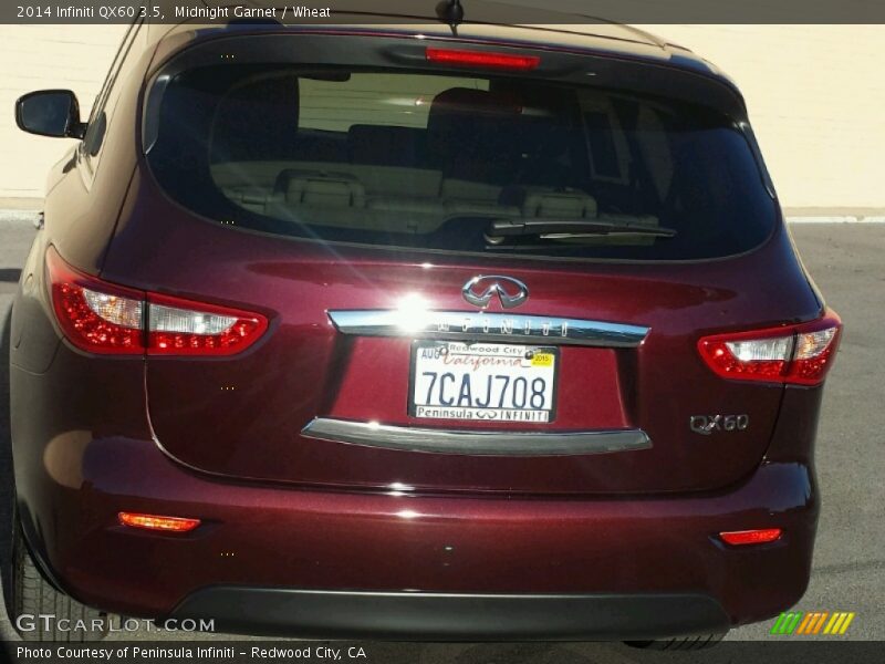 Midnight Garnet / Wheat 2014 Infiniti QX60 3.5