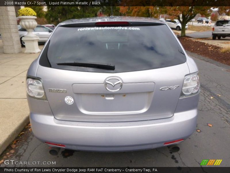 Liquid Platinum Metallic / Black 2008 Mazda CX-7 Sport