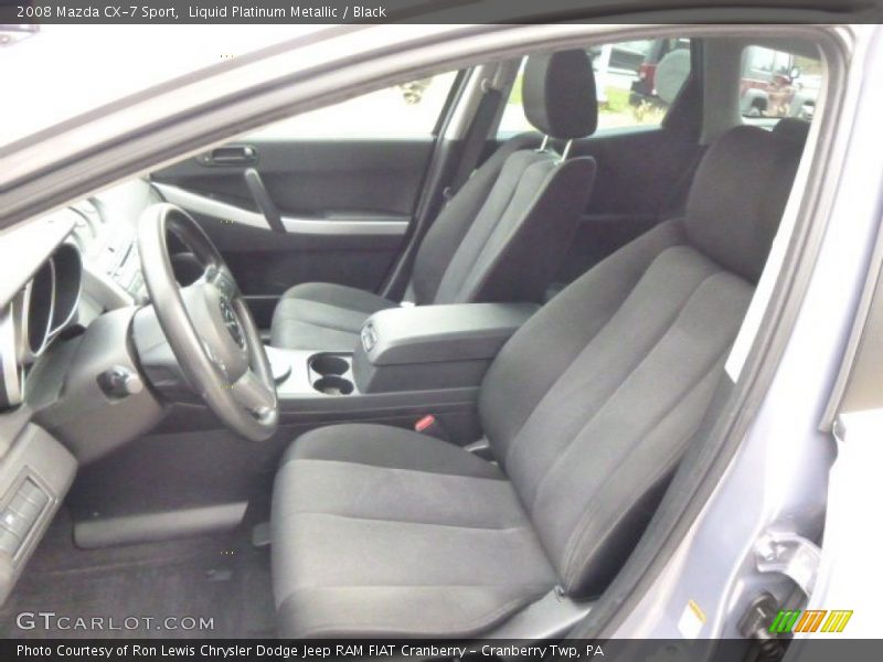 Liquid Platinum Metallic / Black 2008 Mazda CX-7 Sport