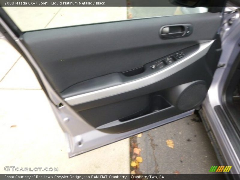Liquid Platinum Metallic / Black 2008 Mazda CX-7 Sport