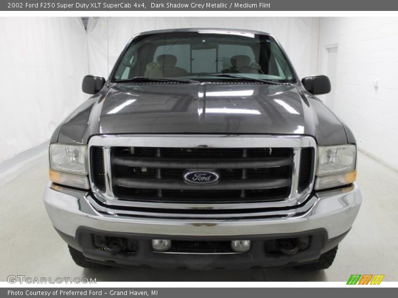Dark Shadow Grey Metallic / Medium Flint 2002 Ford F250 Super Duty XLT SuperCab 4x4