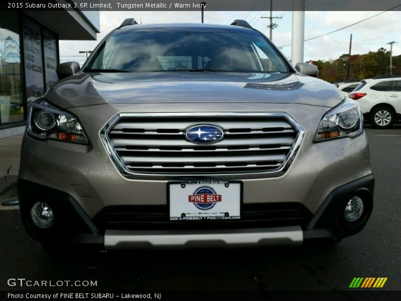 Tungsten Metallic / Warm Ivory 2015 Subaru Outback 3.6R Limited