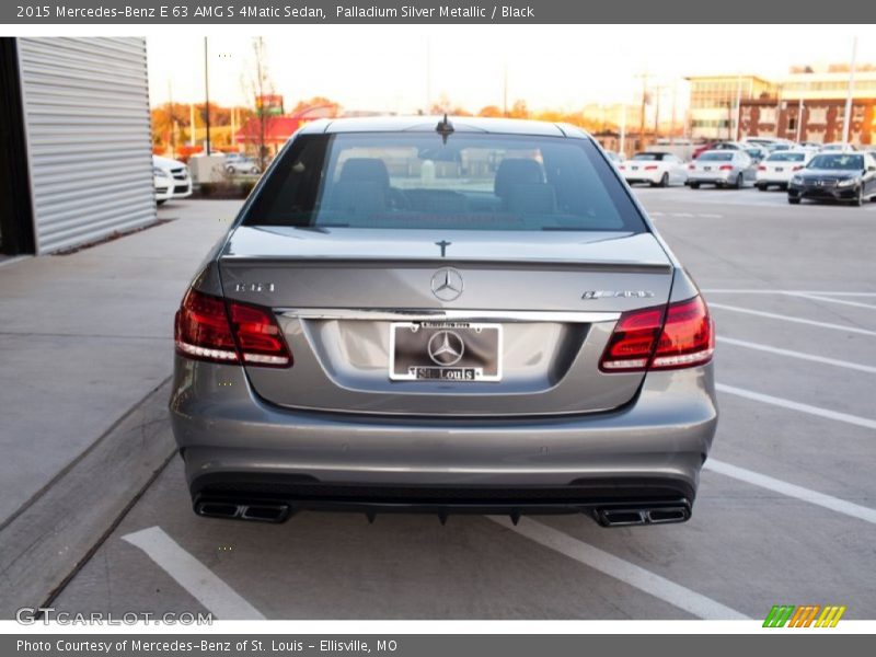 Palladium Silver Metallic / Black 2015 Mercedes-Benz E 63 AMG S 4Matic Sedan