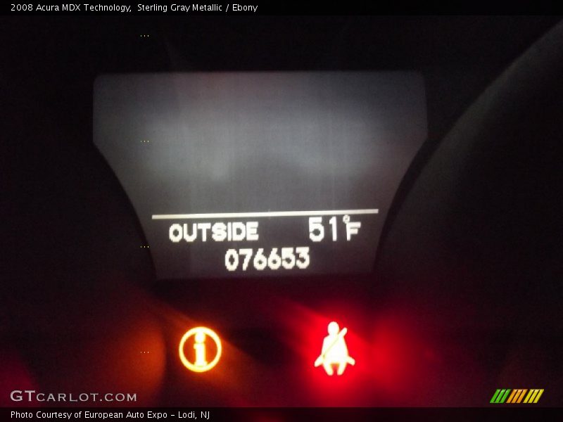 Sterling Gray Metallic / Ebony 2008 Acura MDX Technology