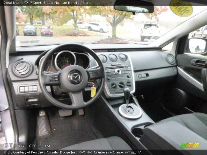Liquid Platinum Metallic / Black 2008 Mazda CX-7 Sport