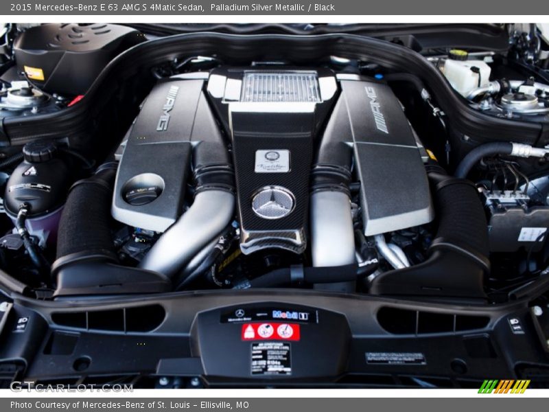Palladium Silver Metallic / Black 2015 Mercedes-Benz E 63 AMG S 4Matic Sedan