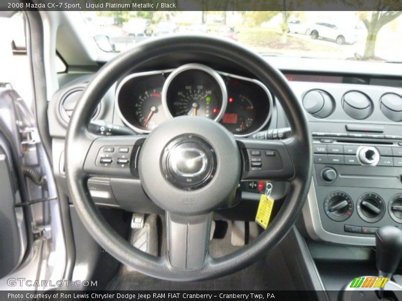 Liquid Platinum Metallic / Black 2008 Mazda CX-7 Sport