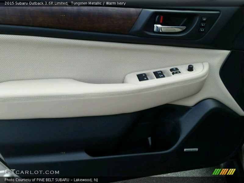 Tungsten Metallic / Warm Ivory 2015 Subaru Outback 3.6R Limited