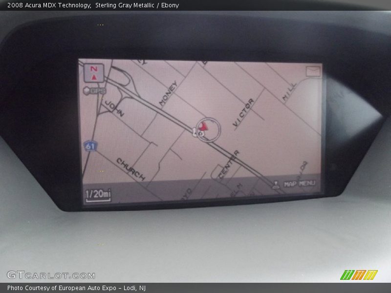 Sterling Gray Metallic / Ebony 2008 Acura MDX Technology