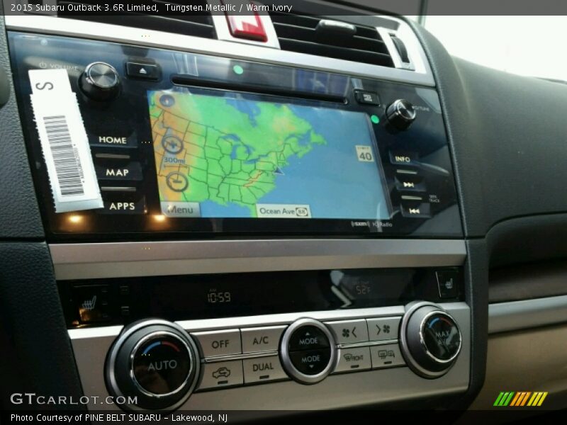 Tungsten Metallic / Warm Ivory 2015 Subaru Outback 3.6R Limited