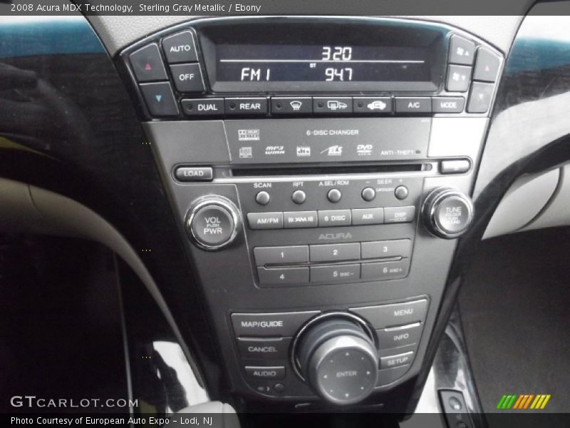 Sterling Gray Metallic / Ebony 2008 Acura MDX Technology