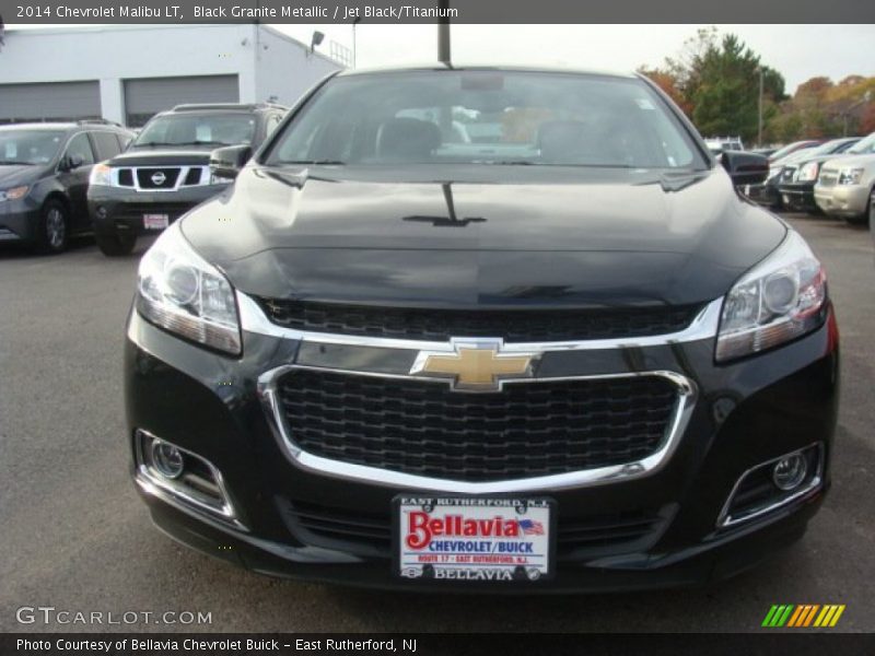 Black Granite Metallic / Jet Black/Titanium 2014 Chevrolet Malibu LT