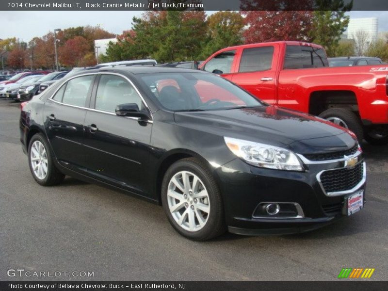 Black Granite Metallic / Jet Black/Titanium 2014 Chevrolet Malibu LT