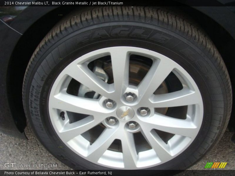 Black Granite Metallic / Jet Black/Titanium 2014 Chevrolet Malibu LT