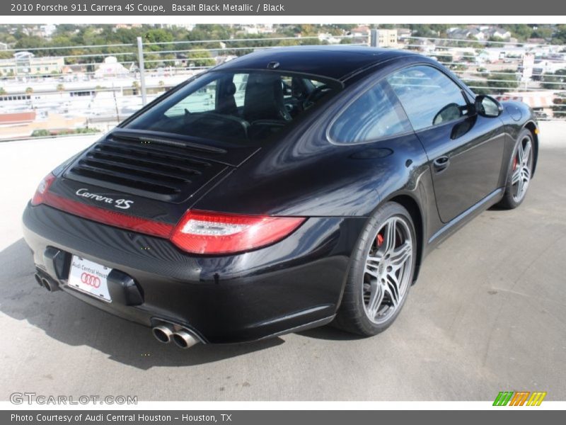 Basalt Black Metallic / Black 2010 Porsche 911 Carrera 4S Coupe