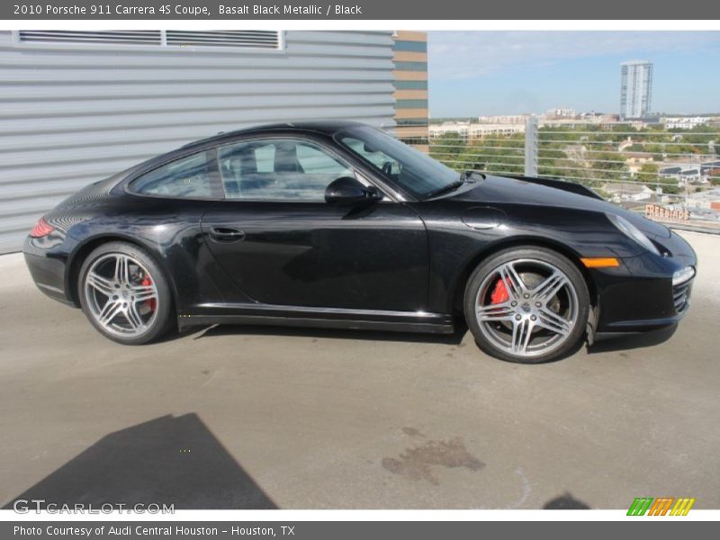 Basalt Black Metallic / Black 2010 Porsche 911 Carrera 4S Coupe
