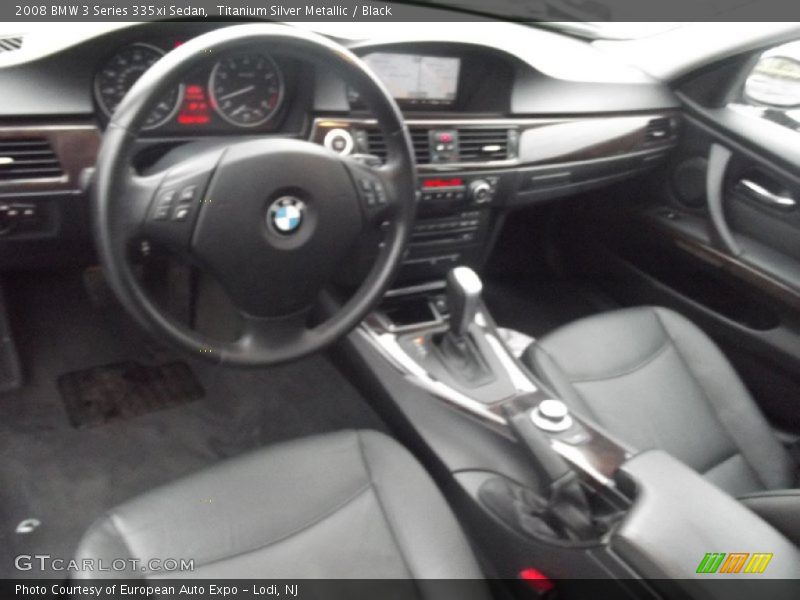 Titanium Silver Metallic / Black 2008 BMW 3 Series 335xi Sedan