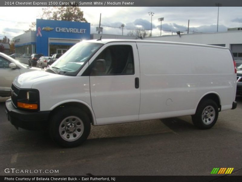 Summit White / Medium Pewter 2014 Chevrolet Express 1500 Cargo WT