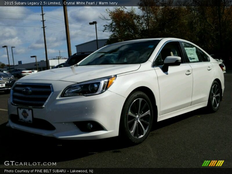 Crystal White Pearl / Warm Ivory 2015 Subaru Legacy 2.5i Limited