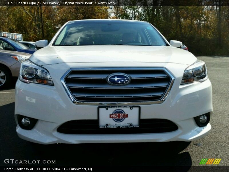 Crystal White Pearl / Warm Ivory 2015 Subaru Legacy 2.5i Limited