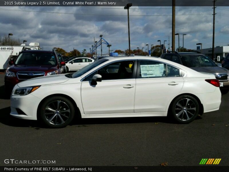 Crystal White Pearl / Warm Ivory 2015 Subaru Legacy 2.5i Limited