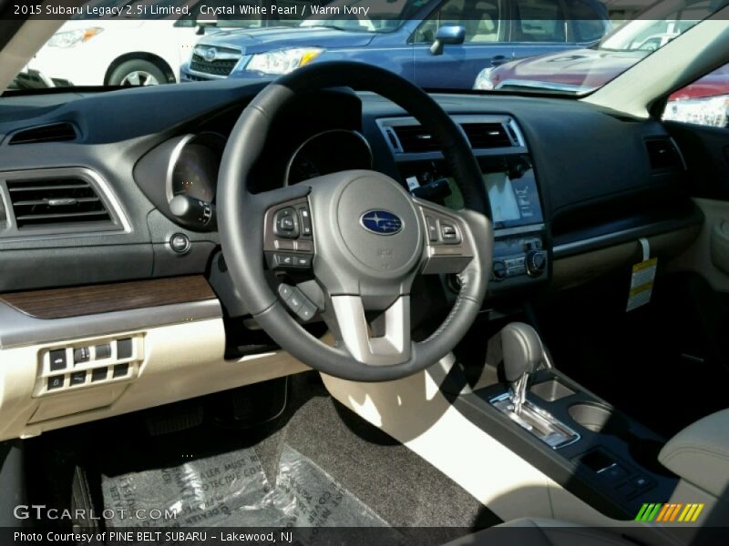 Crystal White Pearl / Warm Ivory 2015 Subaru Legacy 2.5i Limited
