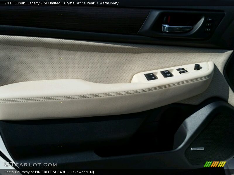 Crystal White Pearl / Warm Ivory 2015 Subaru Legacy 2.5i Limited