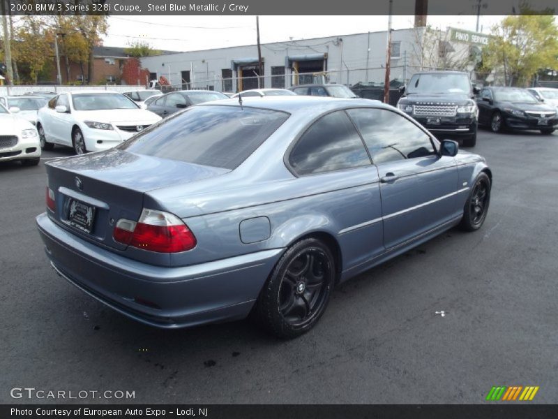 Steel Blue Metallic / Grey 2000 BMW 3 Series 328i Coupe