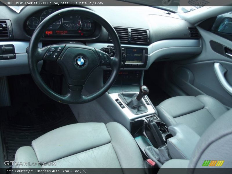 Steel Blue Metallic / Grey 2000 BMW 3 Series 328i Coupe