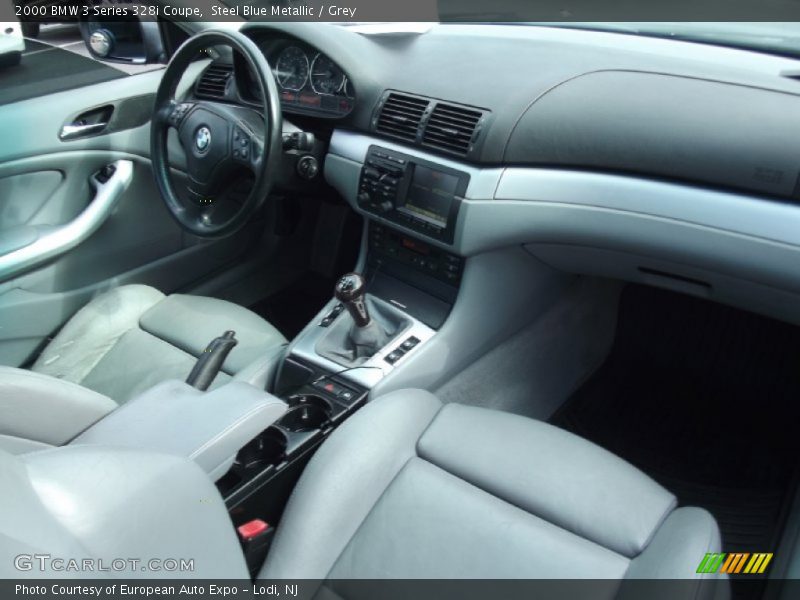 Steel Blue Metallic / Grey 2000 BMW 3 Series 328i Coupe