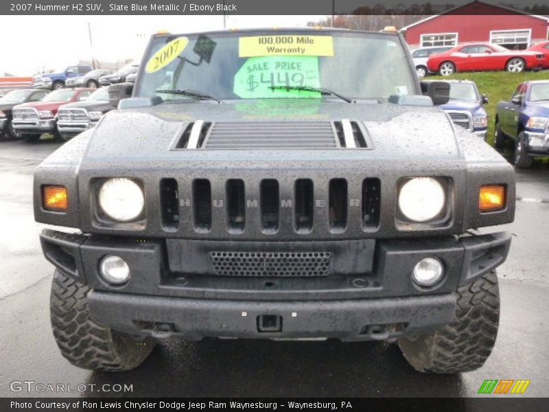 Slate Blue Metallic / Ebony Black 2007 Hummer H2 SUV