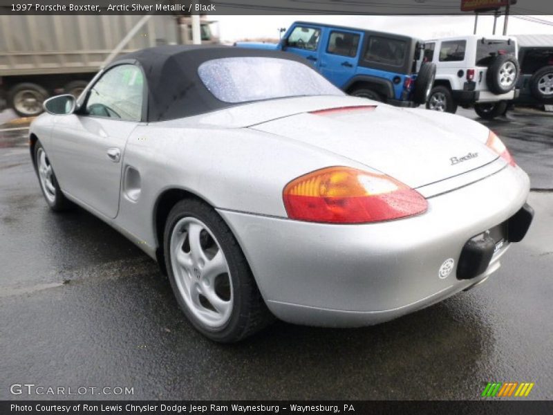 Arctic Silver Metallic / Black 1997 Porsche Boxster