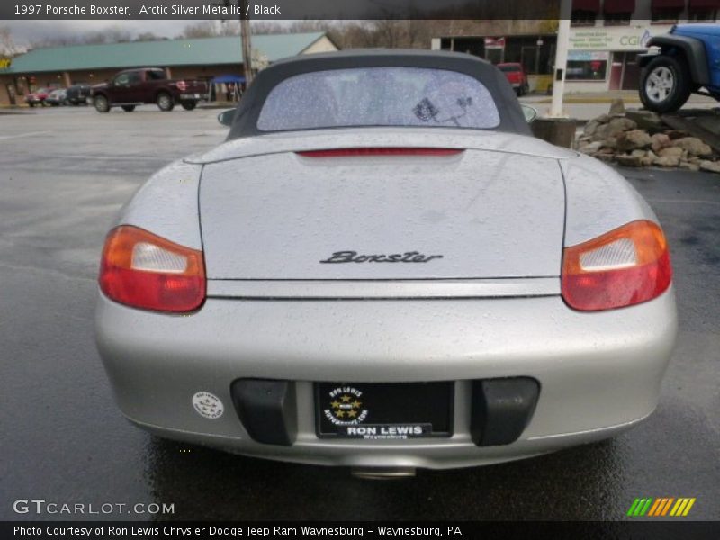 Arctic Silver Metallic / Black 1997 Porsche Boxster