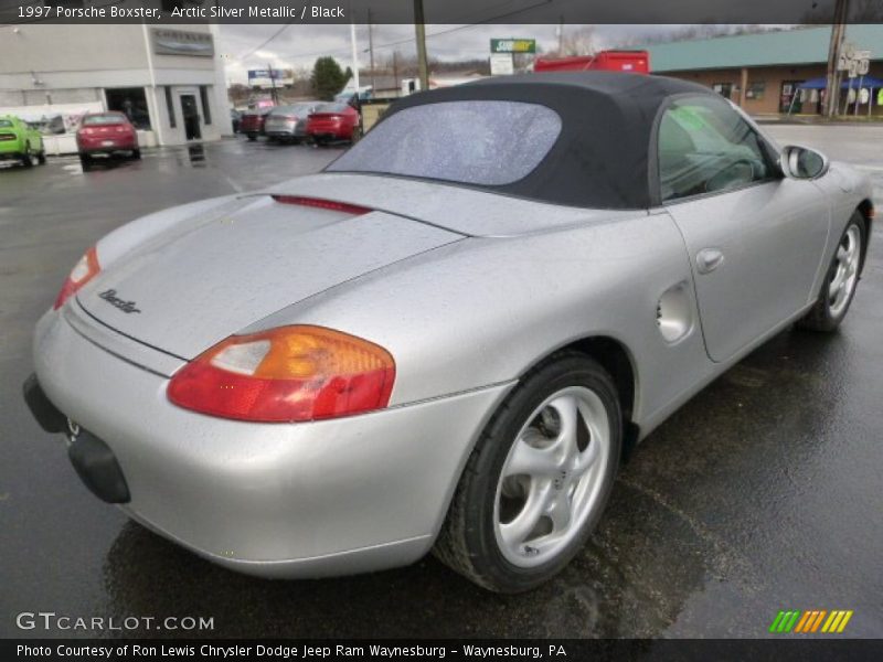 Arctic Silver Metallic / Black 1997 Porsche Boxster